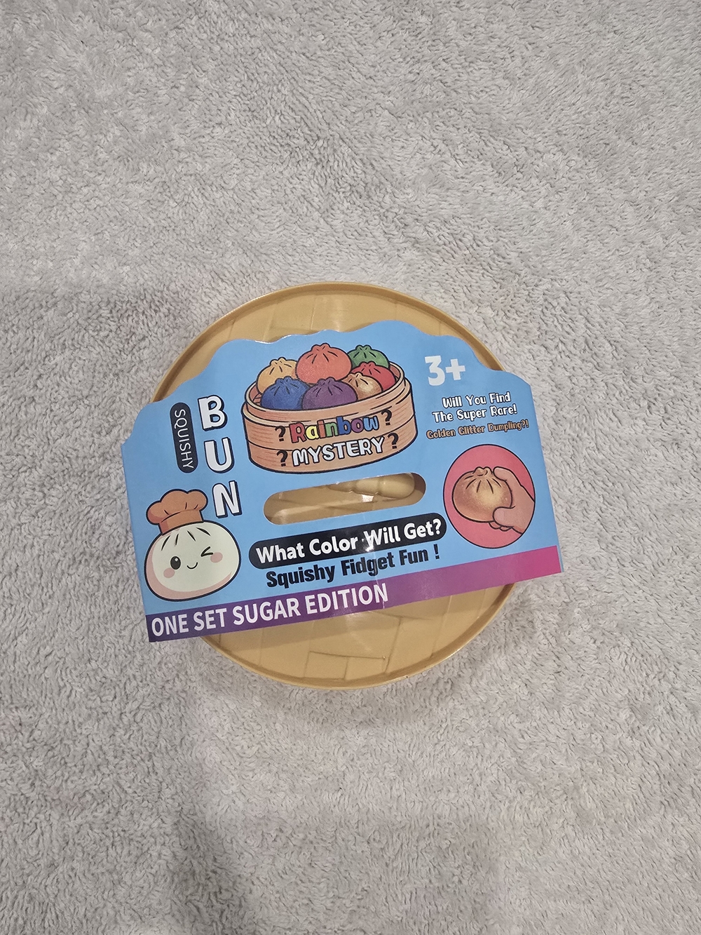 Squishy Bun Rainbow Mystery - One Set Sugar Edition (Yellow)